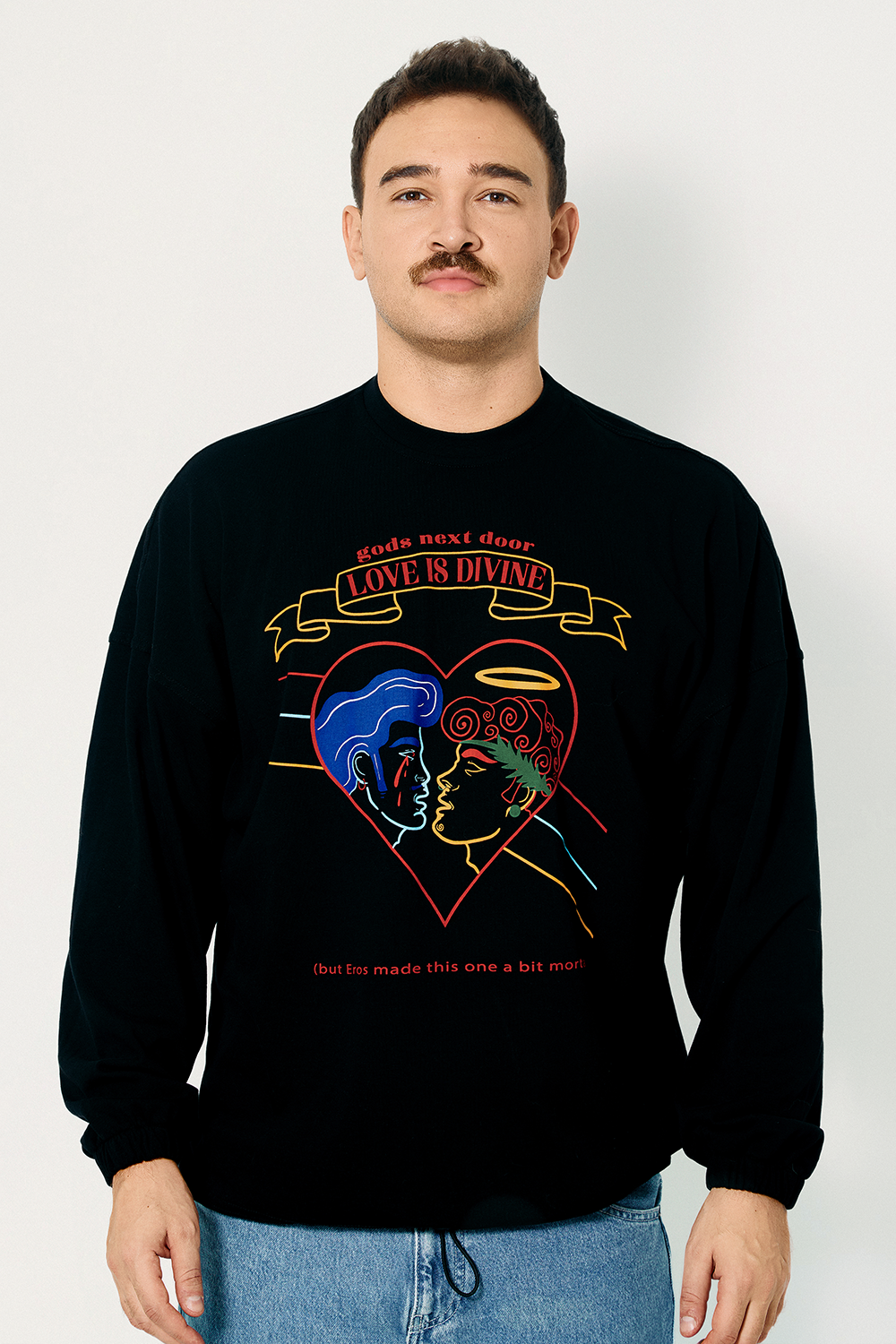 Gods Next Door-Love İs Divine-Sweatshirts & Hoodies-3-roqelvaxirum.shop