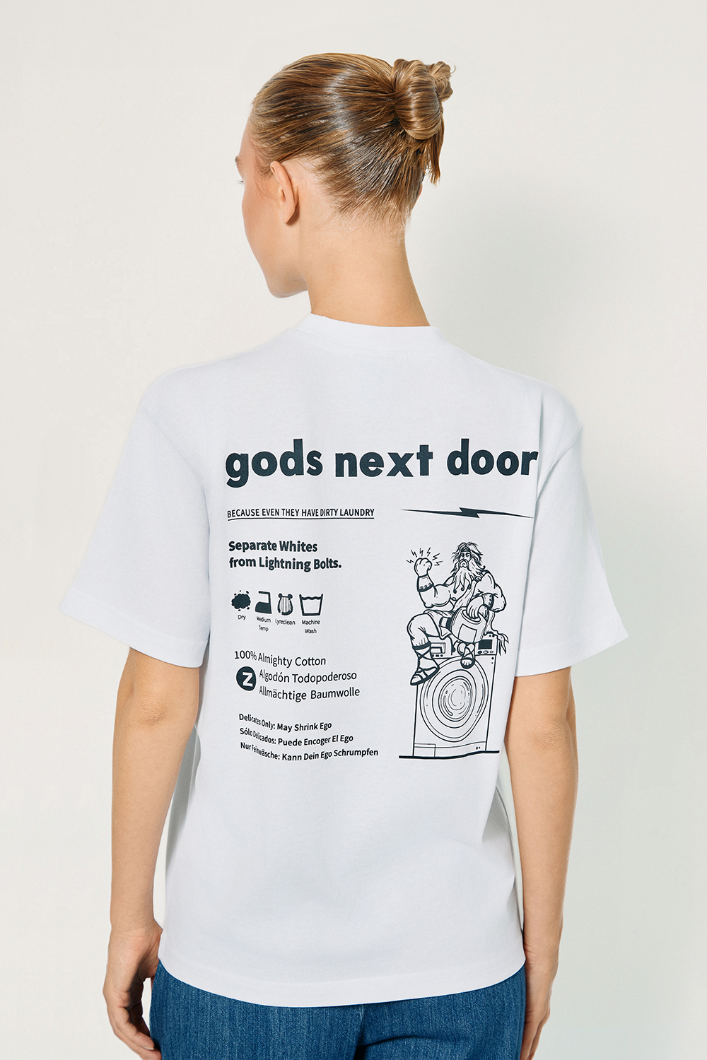 Gods Next Door-Zeus' Almighty Washing Guide-T-Shirts-5-roqelvaxirum.shop