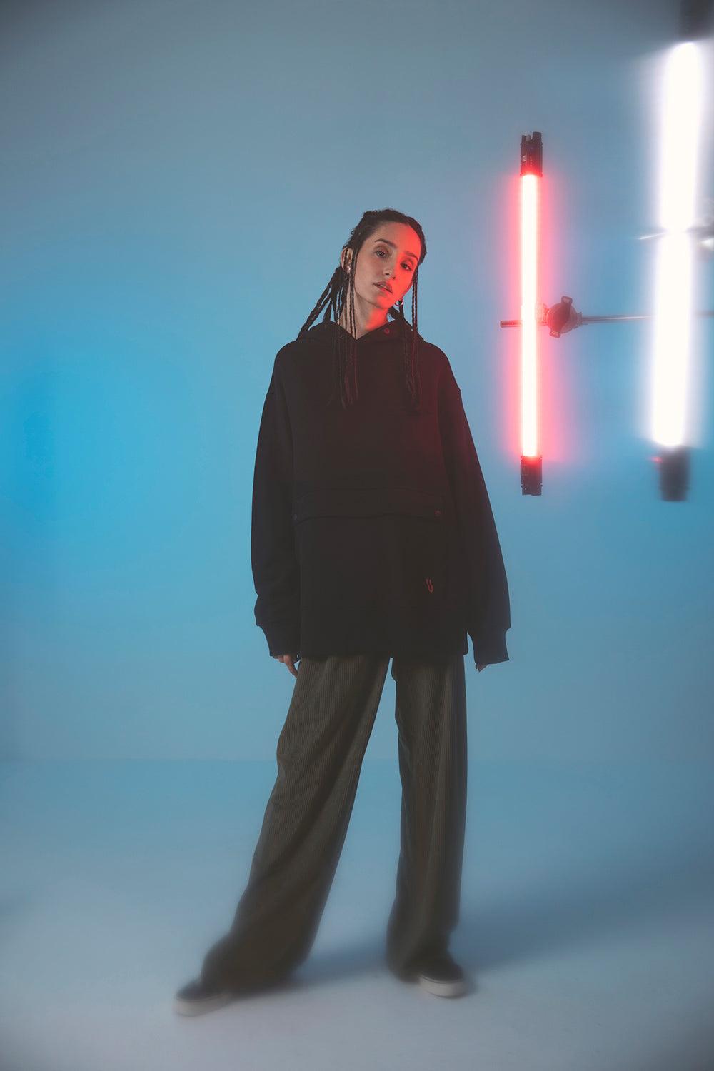 Gruff-Nuage Black Hoodie-Sweatshirts & Hoodies-2-roqelvaxirum.shop