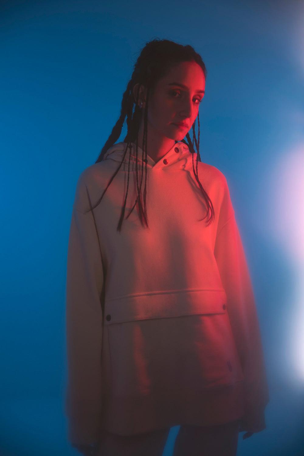 Gruff-Nuage White Hoodie-Sweatshirts & Hoodies-2-roqelvaxirum.shop