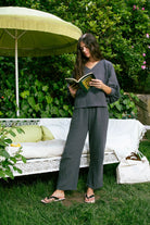 Handarte Los Angeles-Antrasit Müslin Pantolon-Pantolon-1-roqelvaxirum.shop