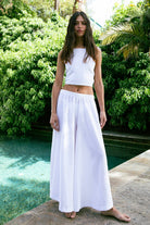 Handarte Los Angeles-Beyaz şile Bezi Kare Crop-Crop Top-3-roqelvaxirum.shop