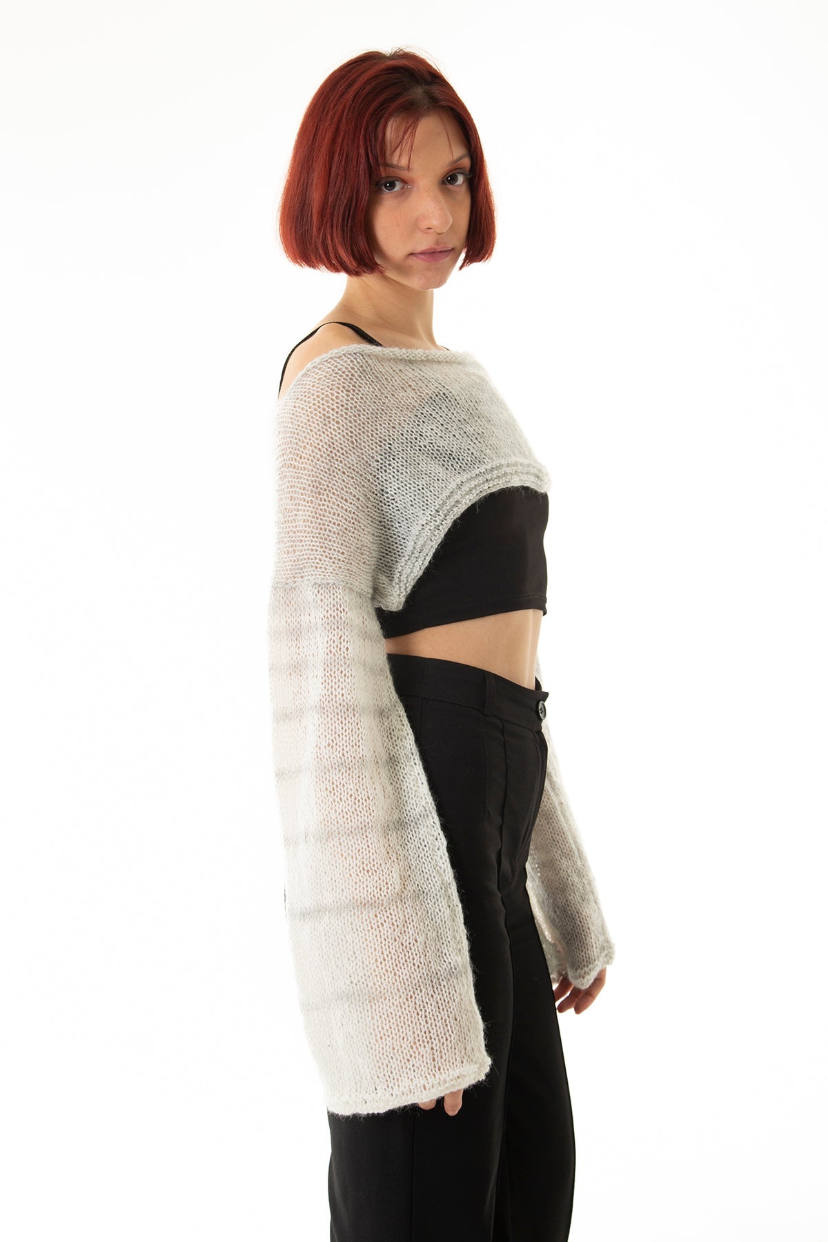 Handarte Los Angeles-Gri Salaş Angora Crop Top-Crop Top-9-roqelvaxirum.shop