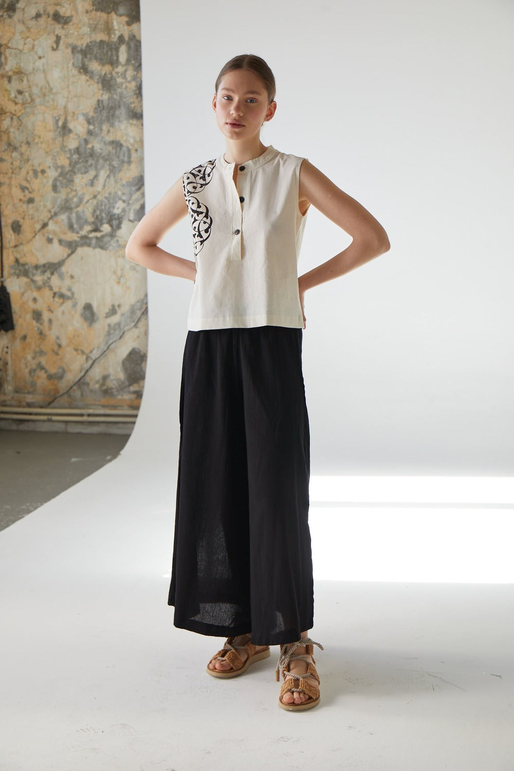 Handarte Los Angeles-Hakim Yaka Bluz-Bluz-1-roqelvaxirum.shop