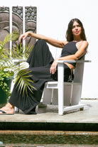 Handarte Los Angeles-Siyah Şile Bezi Kare Crop-Crop Top-6-roqelvaxirum.shop