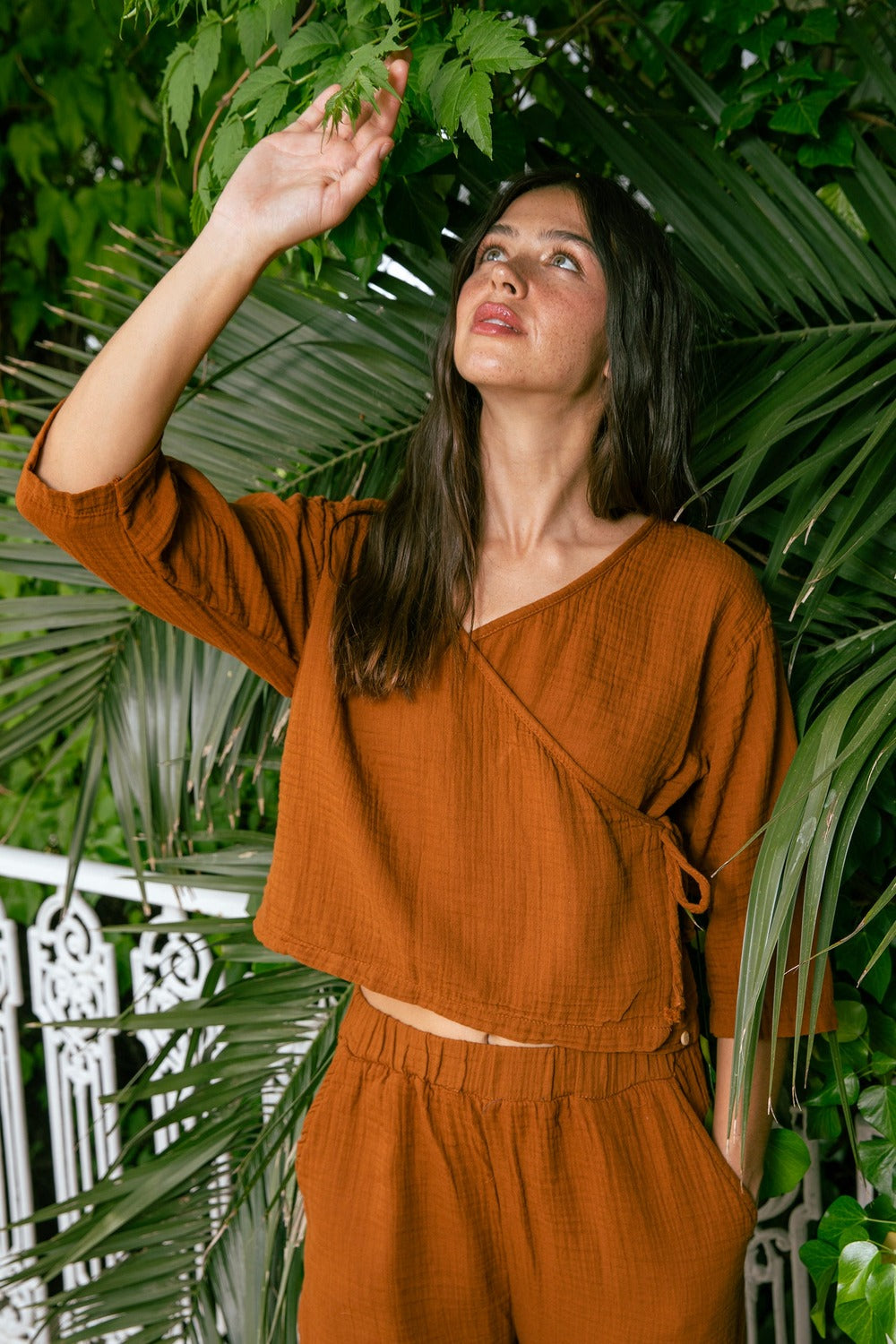 Handarte Los Angeles-Tarçın Müslin Wrap Top-Top-4-roqelvaxirum.shop