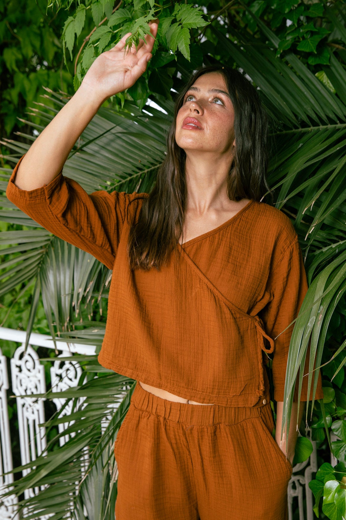 Handarte Los Angeles-Tarçın Müslin Wrap Top-Top-4-roqelvaxirum.shop