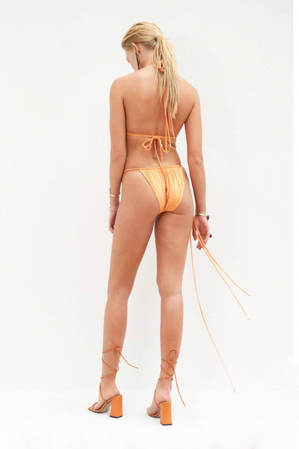Haracci-Queen of Flowers Üçgen Bikini Mango Sarısı-Bikini & Mayo-5-roqelvaxirum.shop