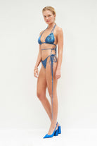 Haracci-Queen of Flowers Üçgen Bikini Nikel Mavi-Bikini & Mayo-5-roqelvaxirum.shop