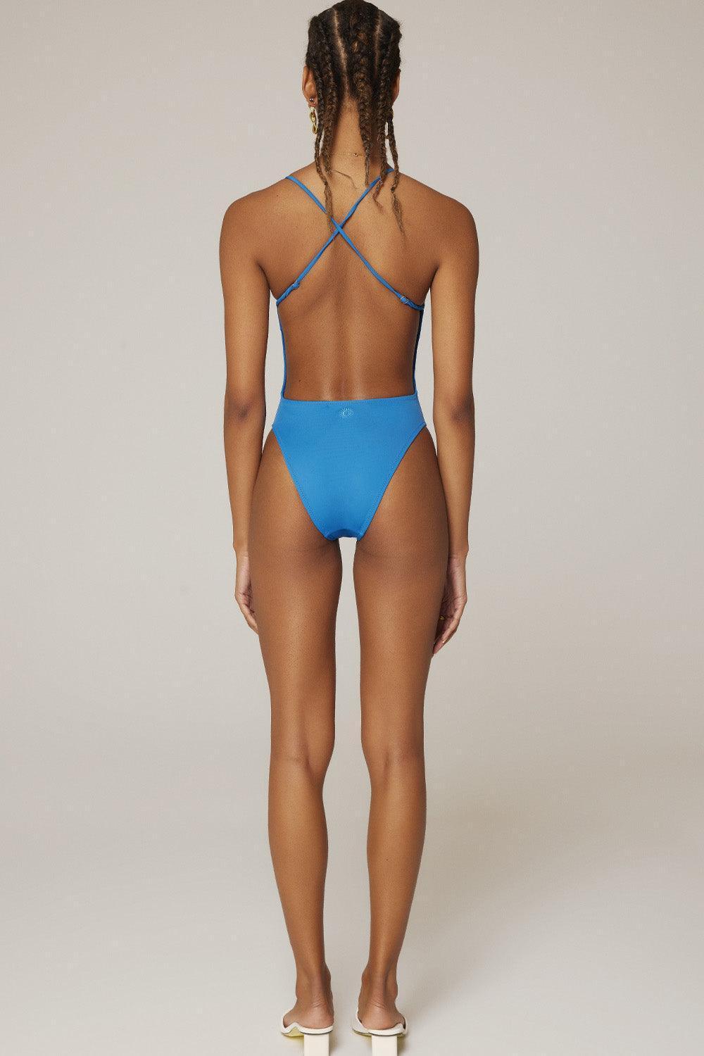 Haracci-Savanna V-Yaka Çapraz Askılı Mavi Mayo-Bikini & Mayo-2-roqelvaxirum.shop