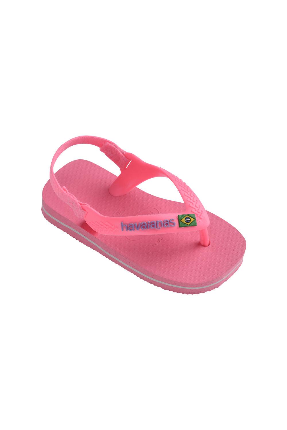 Havaianas-Baby Brasil Logo Crystal Rose-Sandalet & Terlik-2-roqelvaxirum.shop