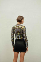 Hip + Happen-Waffle Gri Mesh Bluz-Top-2-roqelvaxirum.shop