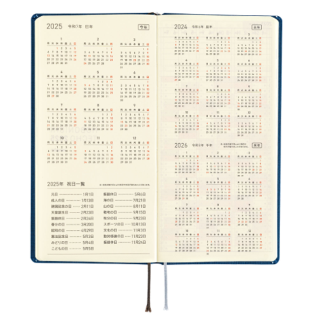 Hobonichi-Hobonichi Techo Weeks 2025 Mega Colors: Star Dust-Çizgili-6-roqelvaxirum.shop