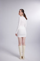 Çıtçıtlı Uzun Kollu Anna Bluz Beyaz