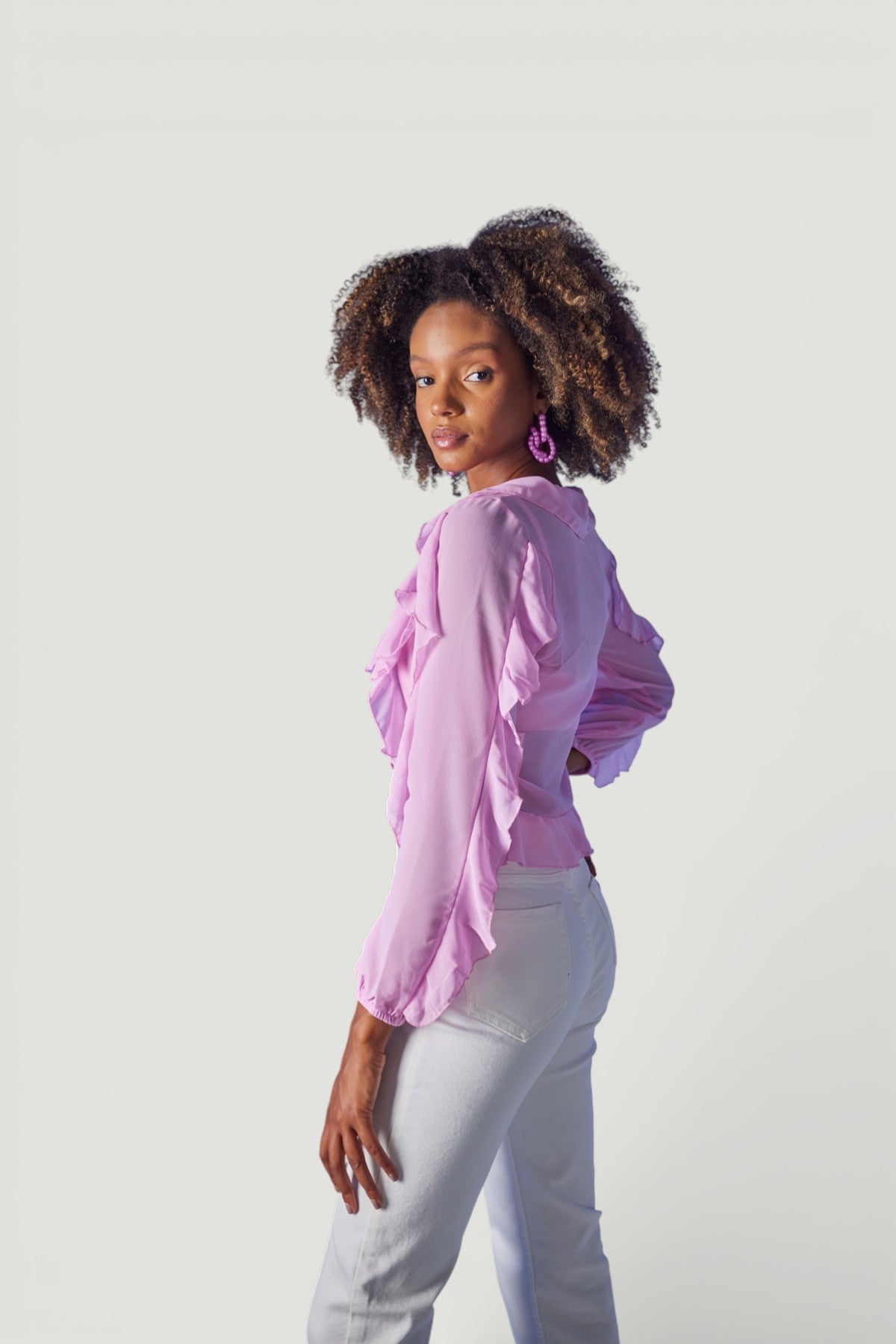 Holly Lolly-Elsa Bluz, Pembe-Bluz-3-roqelvaxirum.shop