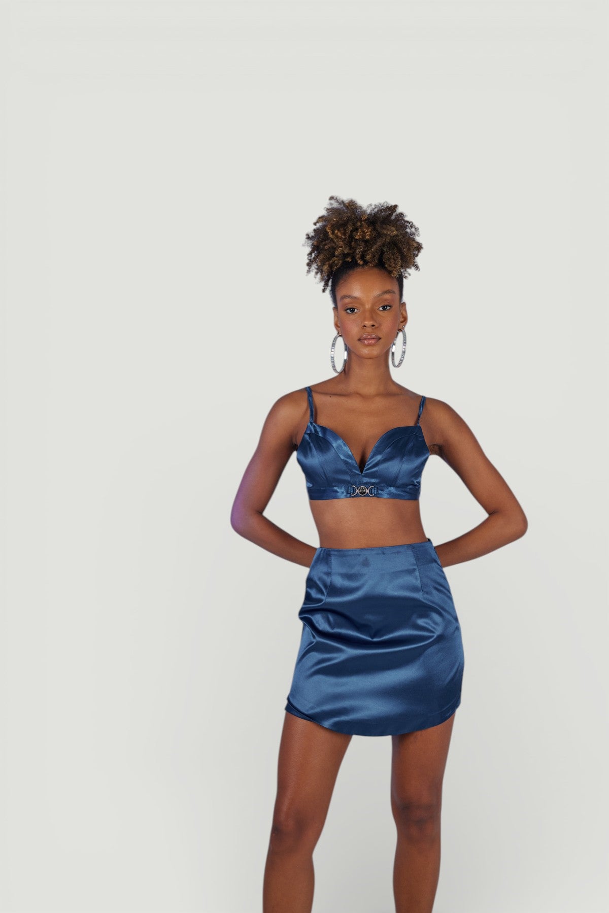 Holly Lolly-Fancy Mini Boy Fermuarlı Saten Etek – Laci̇vert-Etek-4-roqelvaxirum.shop