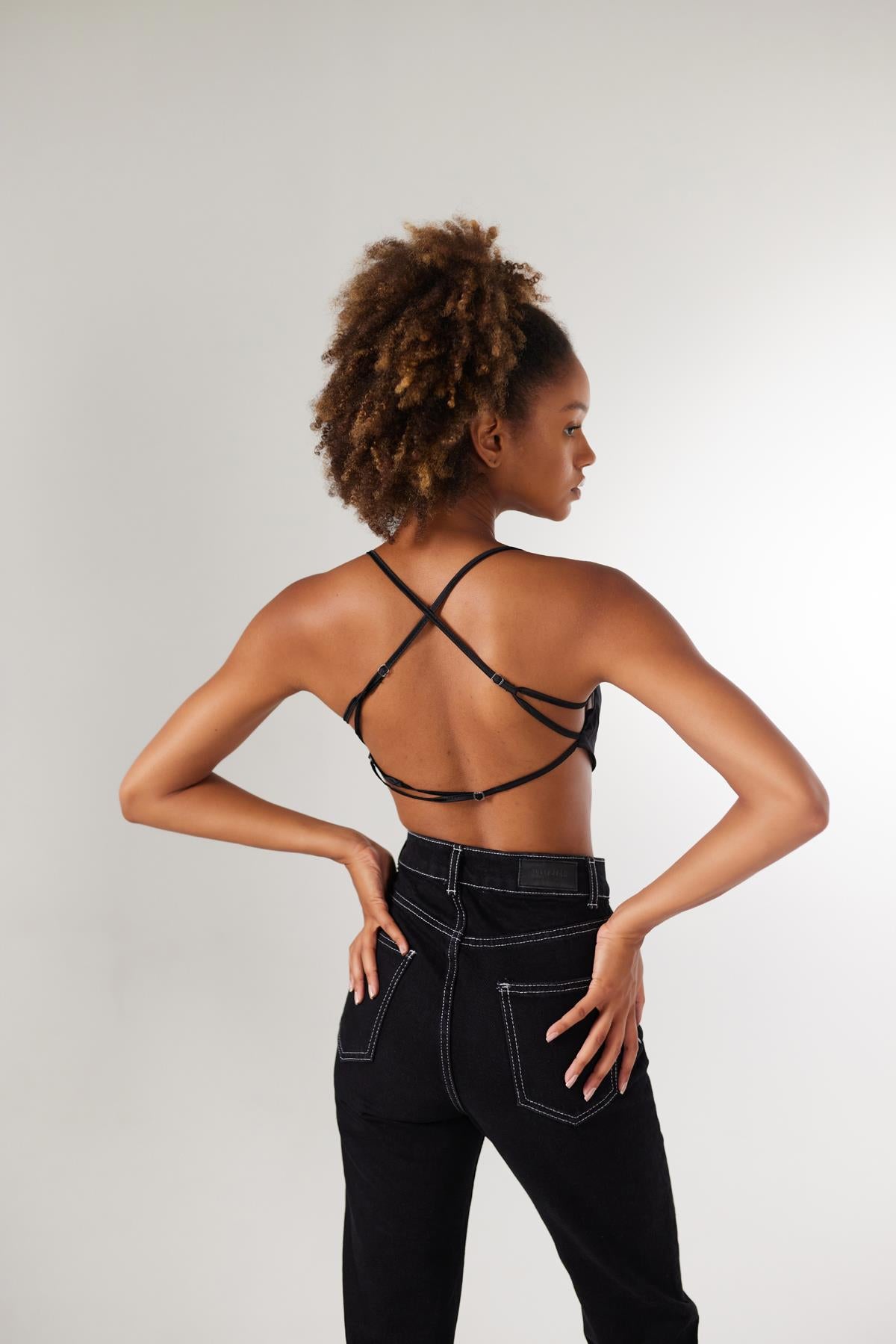Holly Lolly-Shery Crop, Siyah-Bluz-2-roqelvaxirum.shop