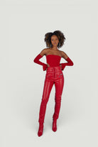 Holly Lolly-Vegan Deri Pantolon – Kirmizi-Pantolon-3-roqelvaxirum.shop