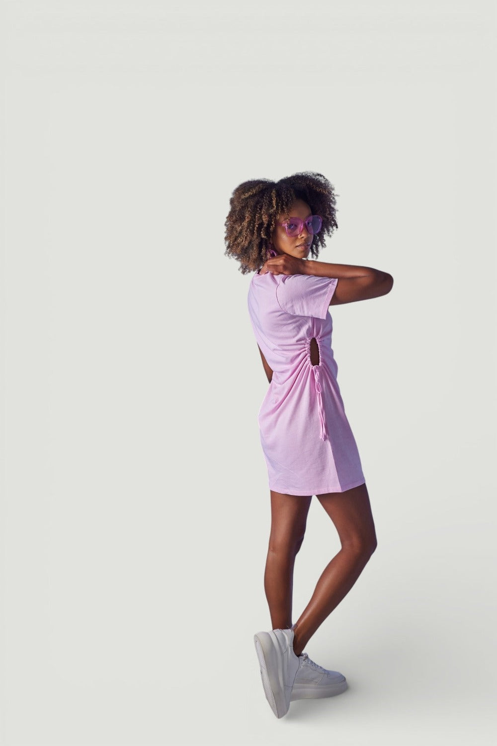 Holly Lolly-Wex T-Shirt Elbise, Pembe-Elbise-2-roqelvaxirum.shop