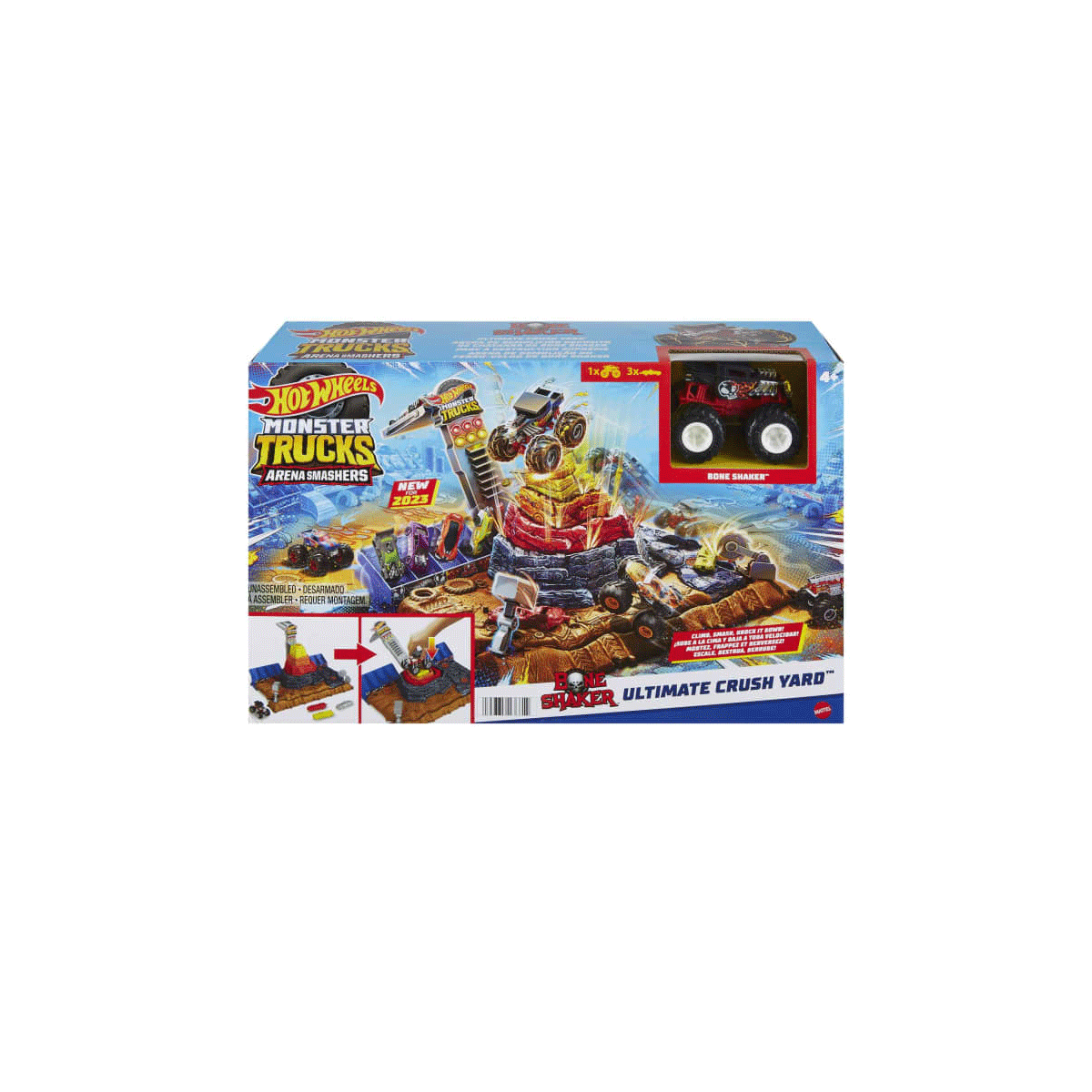 Hot Wheels-Monster Trucks Muhteşem Çarpışma Arenası-Oyuncak Arabalar ve Setleri-1-roqelvaxirum.shop