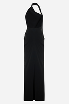 Asimetrik Drapeli Rayon Maxi Elbise - 1