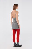 House of IKA-Kare Yaka Mini Elbise-Elbise-3-roqelvaxirum.shop