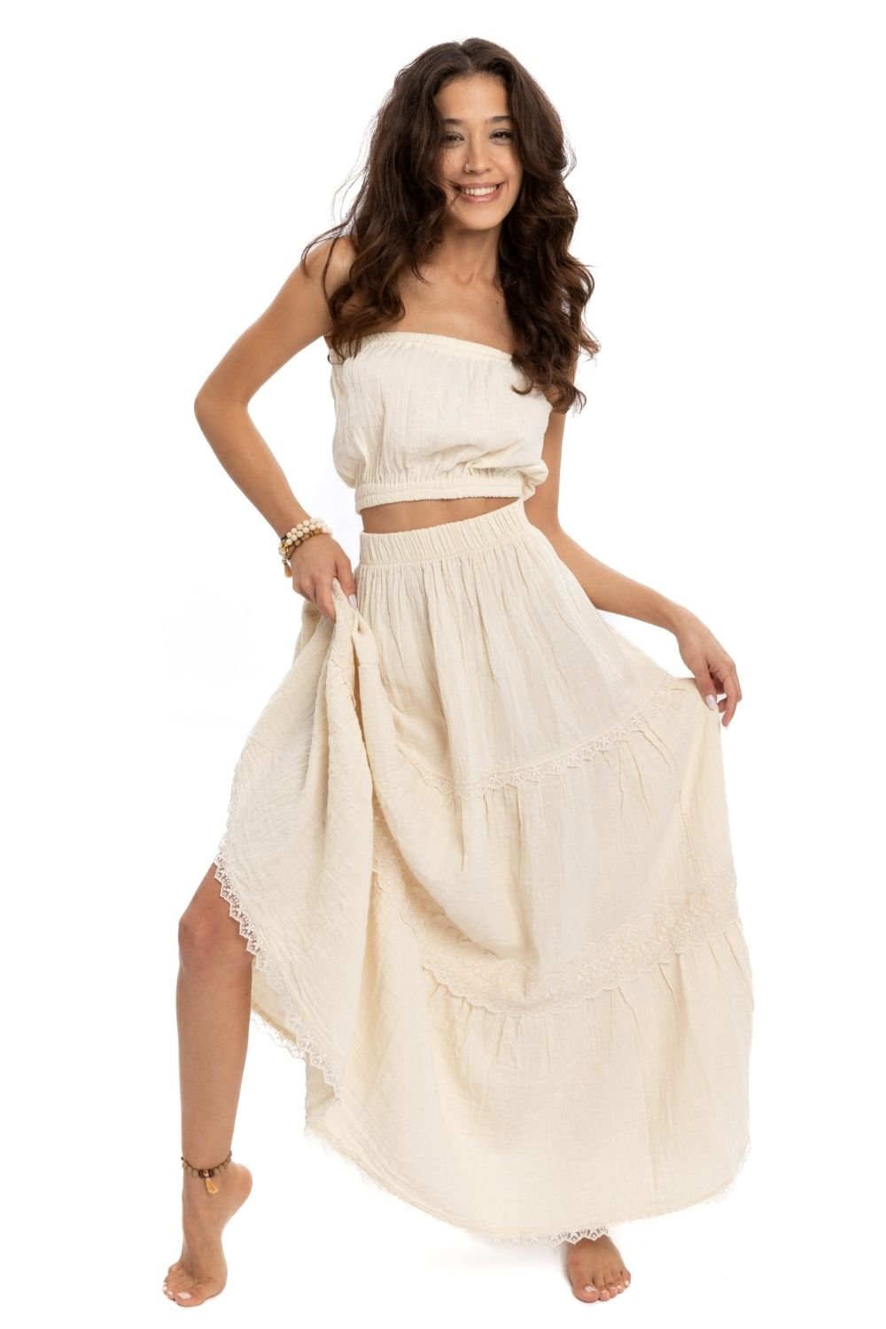 Husufi-Dantelli Salaş Etek-Etek-1-roqelvaxirum.shop