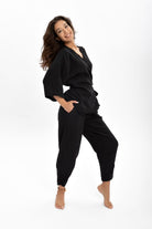 Husufi-Kruvaze Siyah Kimono-Kimono-3-roqelvaxirum.shop