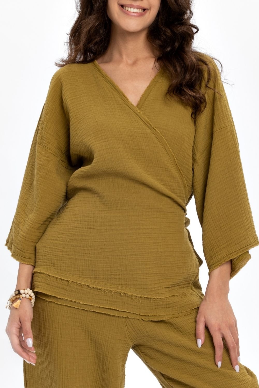Husufi-Kruvaze Yeşil Kimono-Kimono-2-roqelvaxirum.shop