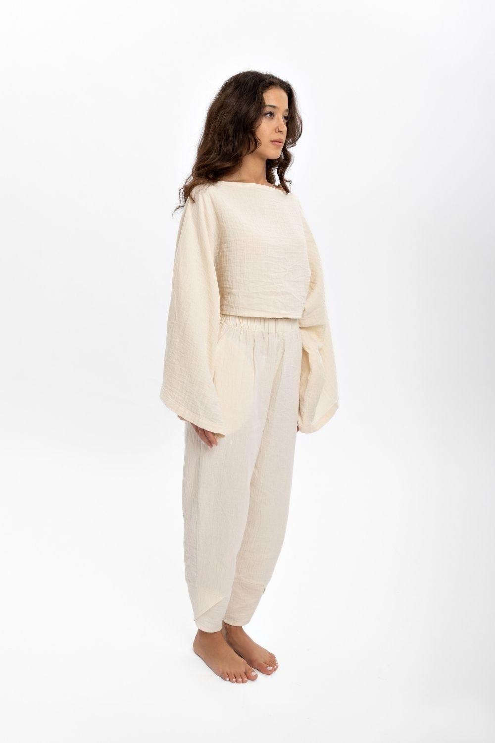Husufi-Naturel Crop Bluz-Top-5-roqelvaxirum.shop