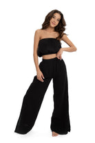 Husufi-Siyah Müslin Croptop-Top-2-roqelvaxirum.shop