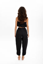 Husufi-Siyah Müslin Croptop-Top-6-roqelvaxirum.shop