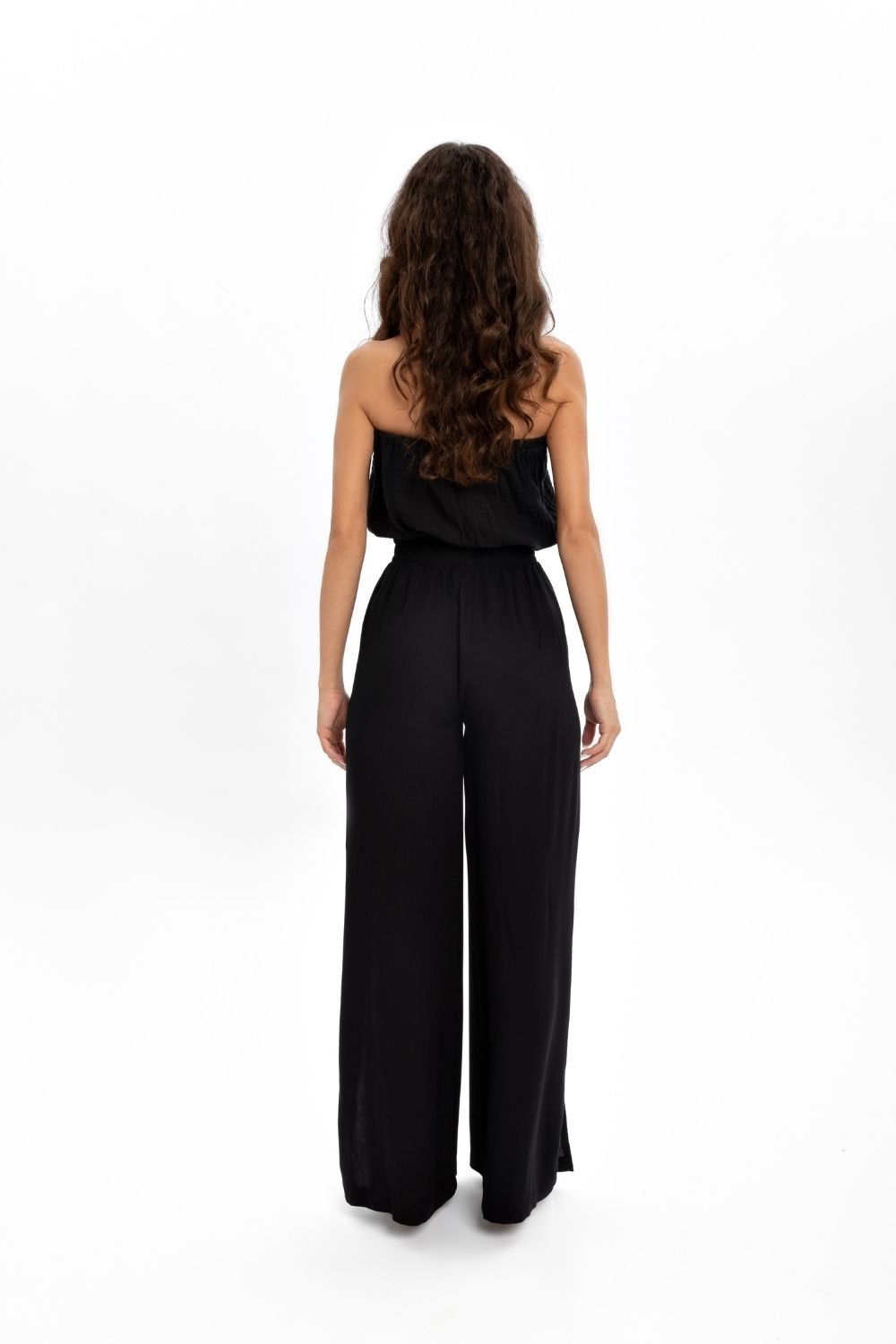 Husufi-Siyah Yırtmaçlı Pantolon-Pantolon-4-roqelvaxirum.shop