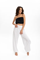 Husufi-Ventana Beyaz Şalvar Yoga Pantolonu-Pantolon-3-roqelvaxirum.shop