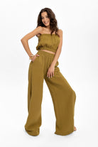 Husufi-Yeşili Müslin Croptop-Top-1-roqelvaxirum.shop