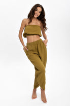 Husufi-Yeşili Müslin Croptop-Top-3-roqelvaxirum.shop