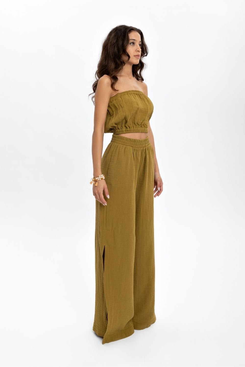 Husufi-Yeşili Müslin Croptop-Top-5-roqelvaxirum.shop