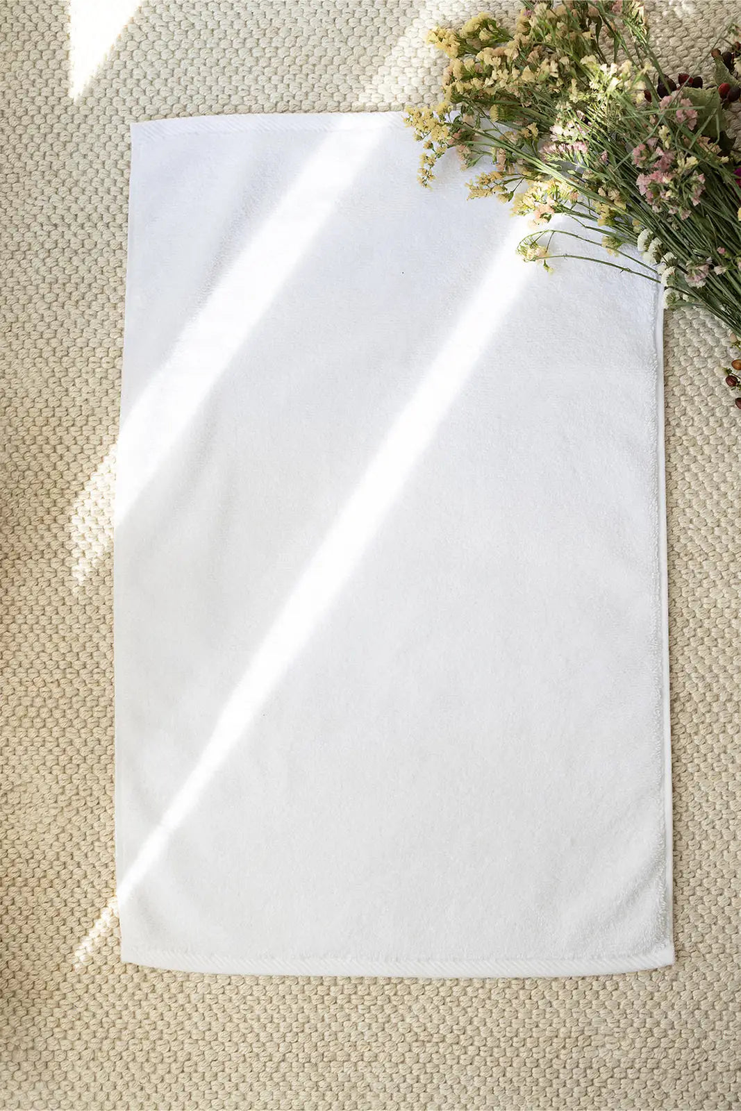 İRYA-Alba Tekli Havlu Banyo Paspası 50X80 Beyaz-Paspas-1-roqelvaxirum.shop