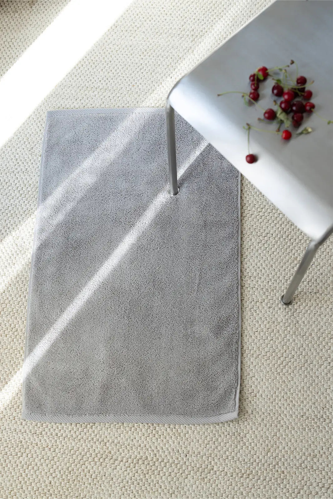 İRYA-Alba Tekli Havlu Banyo Paspası 50X80 Gri-Paspas-1-roqelvaxirum.shop