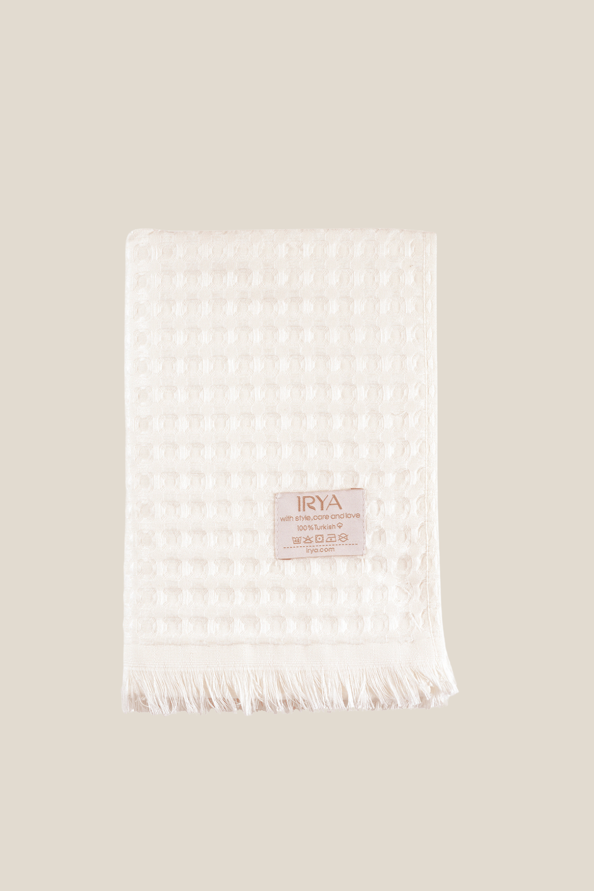İRYA-Aura Waffle Havlu Ekru 50X100-Havlu & Havlu Setleri-8-roqelvaxirum.shop
