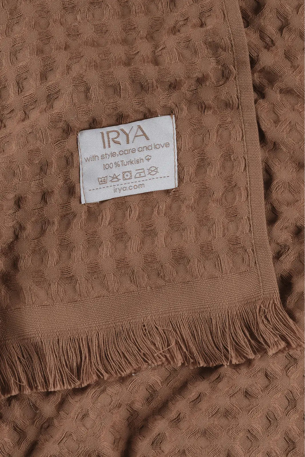 İRYA-Aura Waffle Havlu Kahve 70X140-Havlu & Havlu Setleri-4-roqelvaxirum.shop