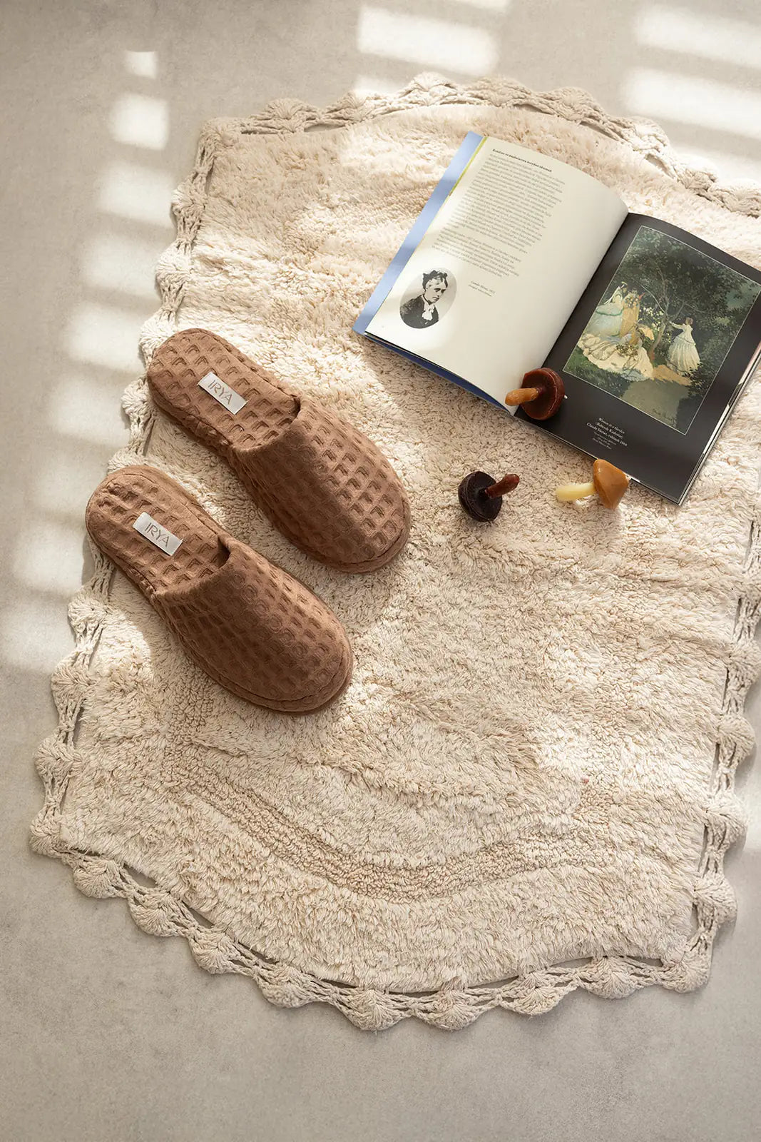 İRYA-Aura Waffle Kalın Tabanlı Terlik Kahve-Sandalet & Terlik-2-roqelvaxirum.shop