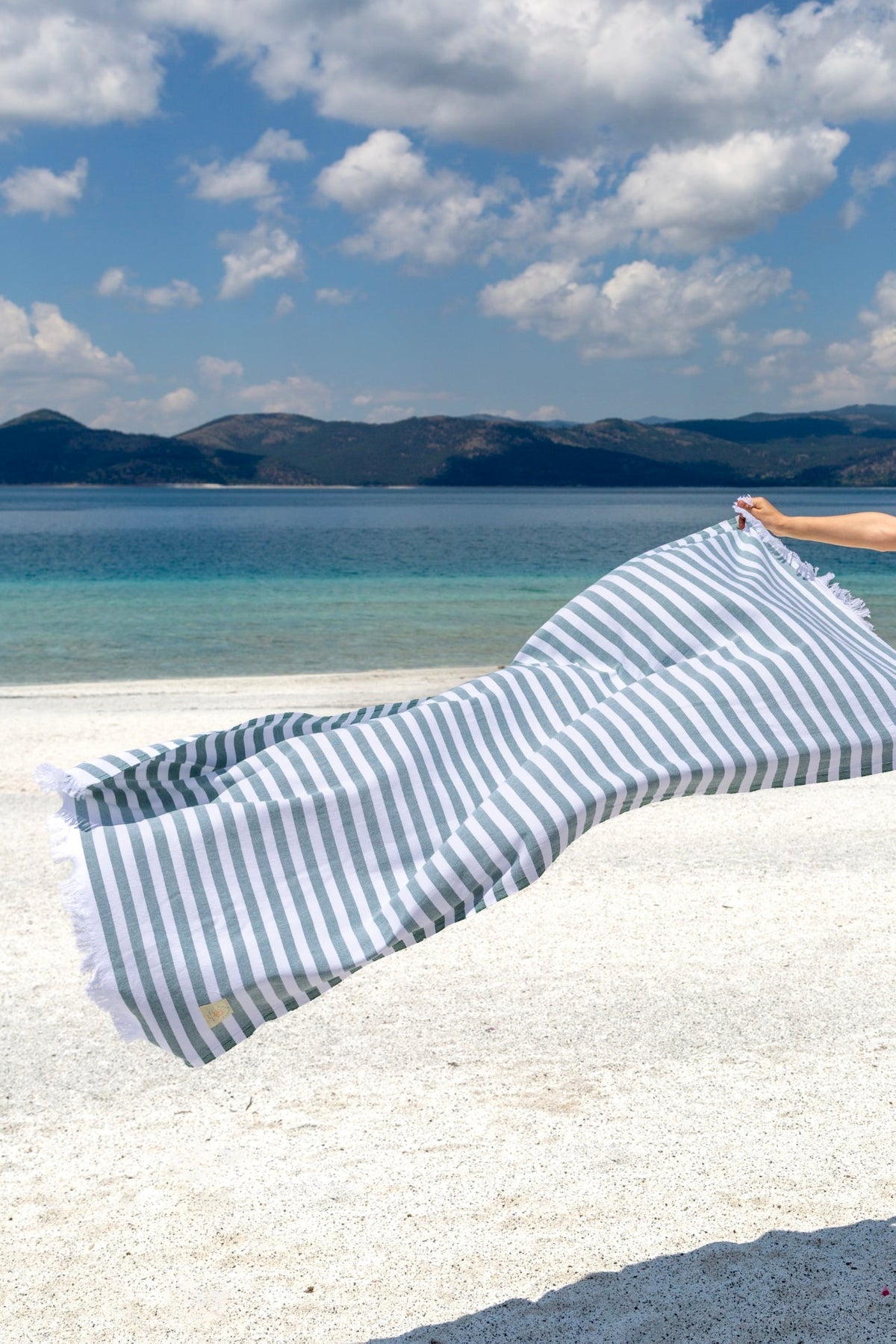 İRYA-Avalon Peştamal 90X170 Yeşil-Havlu & Havlu Setleri-3-roqelvaxirum.shop