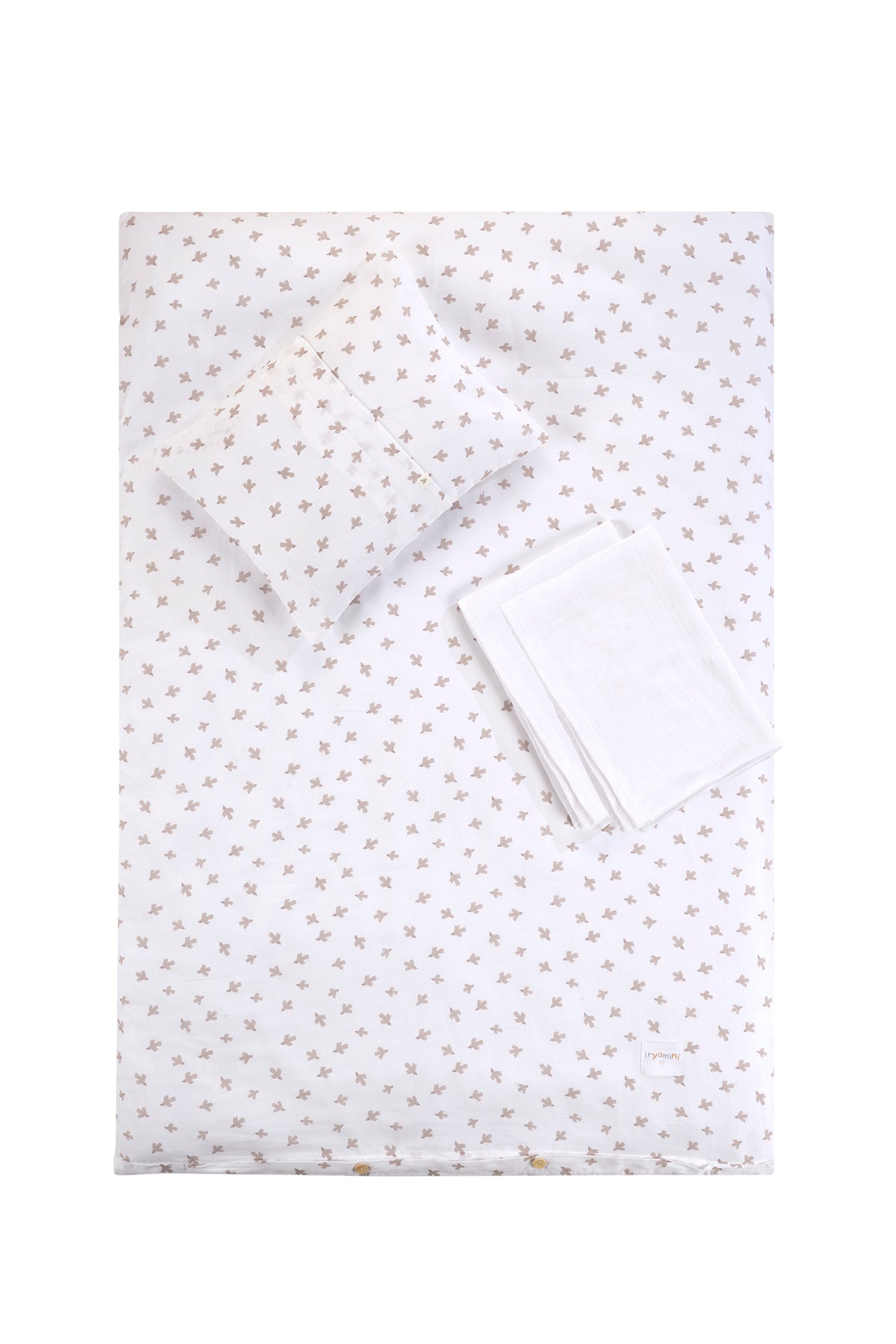 İRYA-Birdie Organik Pamuk Müslin Çocuk Nevresim Takımı-Nevresim Takımı-2-roqelvaxirum.shop
