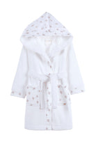 İRYA-Birdie Organik Pamuk Müslin Detaylı Çocuk Bornoz Beyaz-Bornoz-3-roqelvaxirum.shop