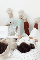 İRYA-Birdie Organik Pamuk Müslin Detaylı Çocuk Bornoz Beyaz-Bornoz-4-roqelvaxirum.shop