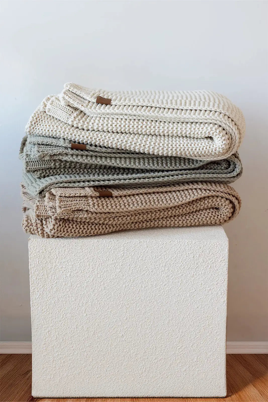 İRYA-Biscuit Örme Battaniye 130X170 Ekru-Battaniye-6-roqelvaxirum.shop