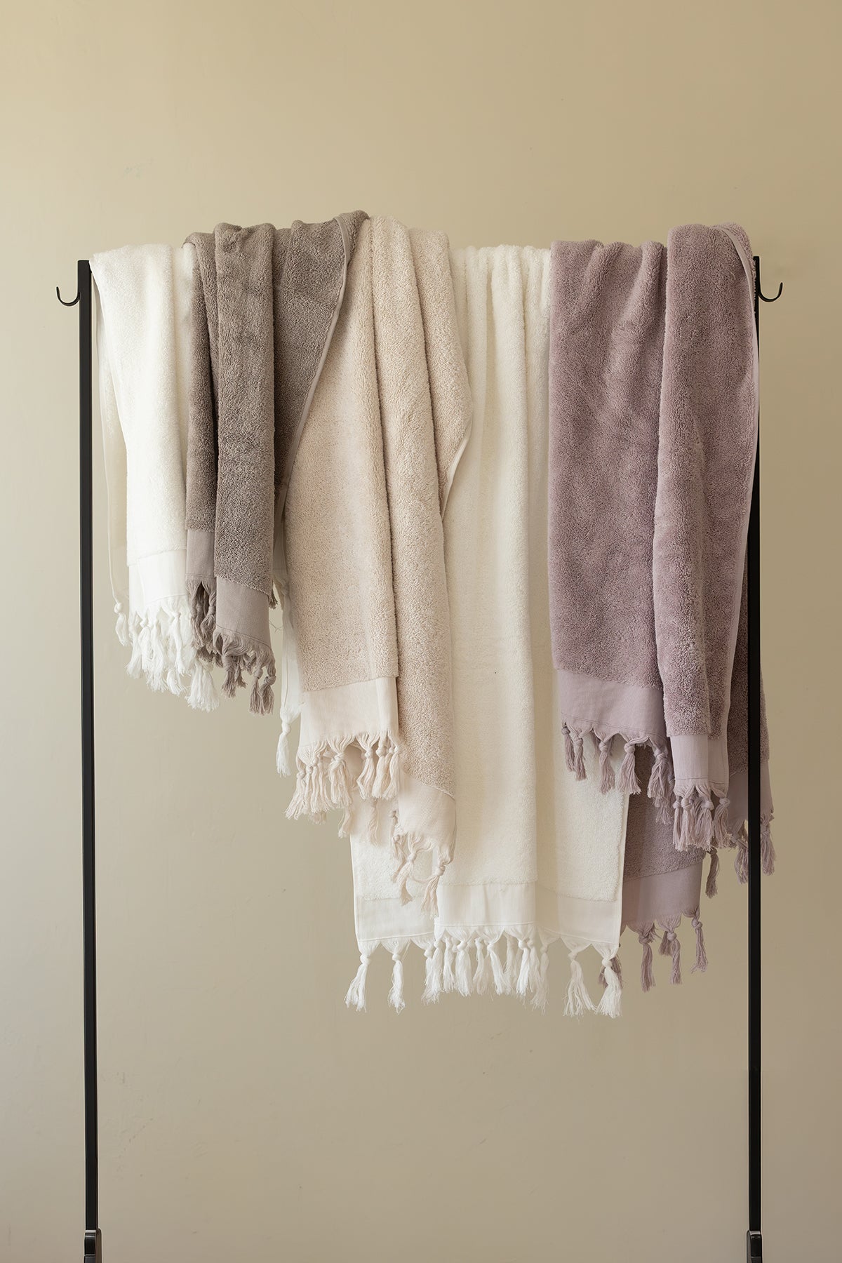 İRYA-Bodrum Banyo Havlusu Seti, Ekru - 2'li, 80x150 Cm-Havlu & Havlu Setleri-4-roqelvaxirum.shop