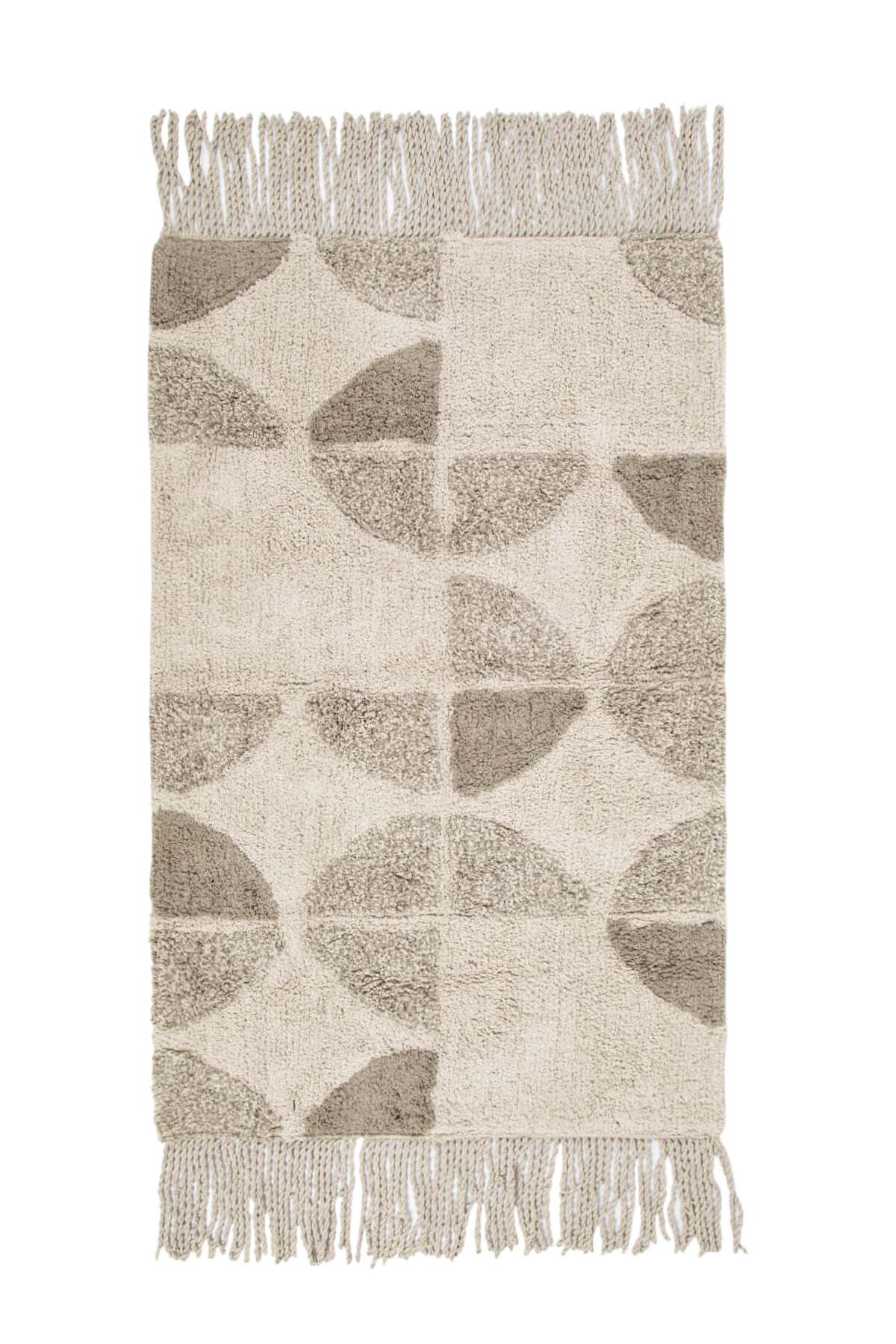 İRYA-Brook Tekli Banyo Paspası %100 Pamuk 70X110 Bej-Paspas-2-roqelvaxirum.shop