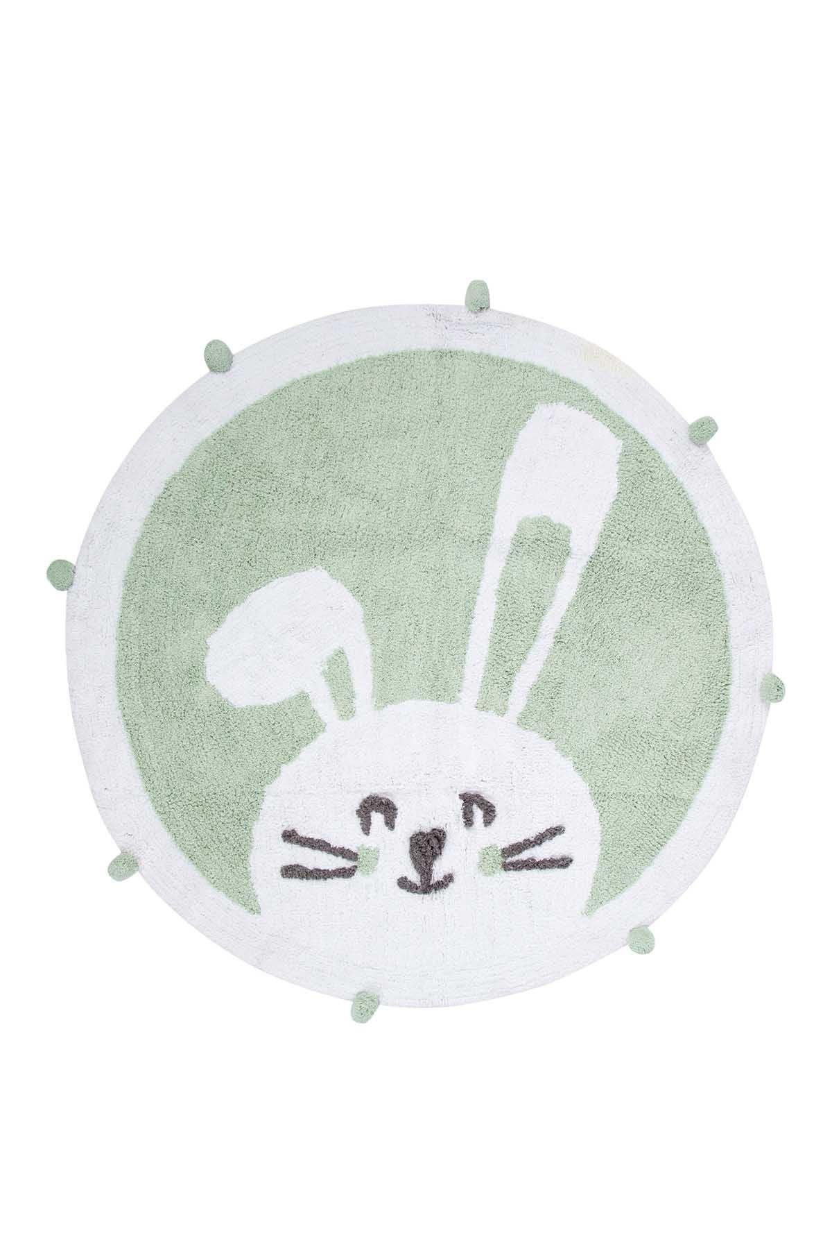 İRYA-Bunny Çocuk Odası Halısı 110X110-Halı-2-roqelvaxirum.shop